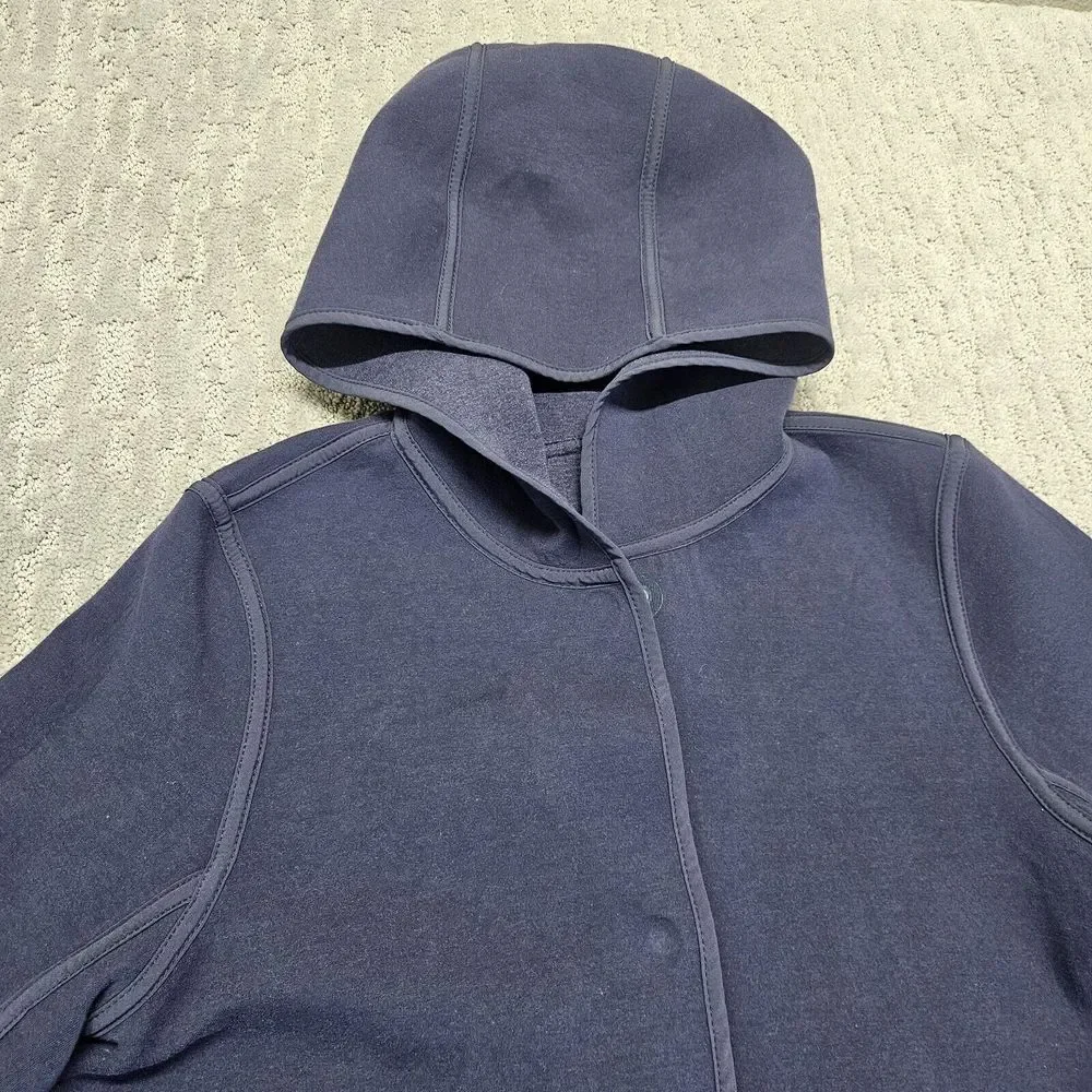 Lululemon‎ City Bound Wrap   Reversible Jacket Sz. S Heathered Indigo Purple